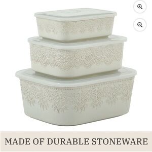 The Pioneer Woman Vintage Lace White Baker Set